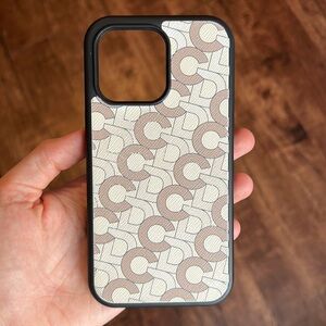 Used iPhone 13 Pro case CD monogram C D The Daily Edited tde. neutrals modern